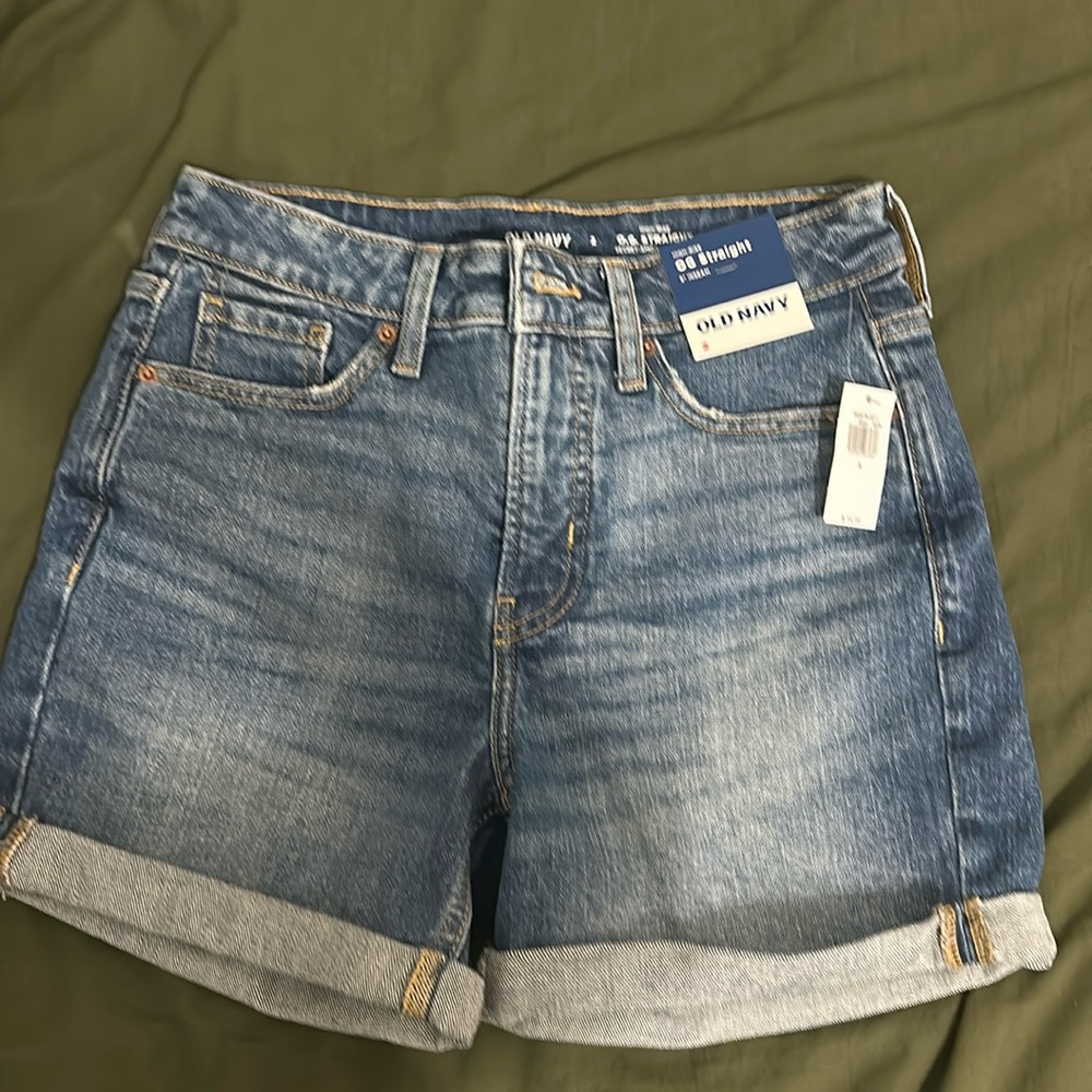 High Rise Cuffed Shorts (NWT)